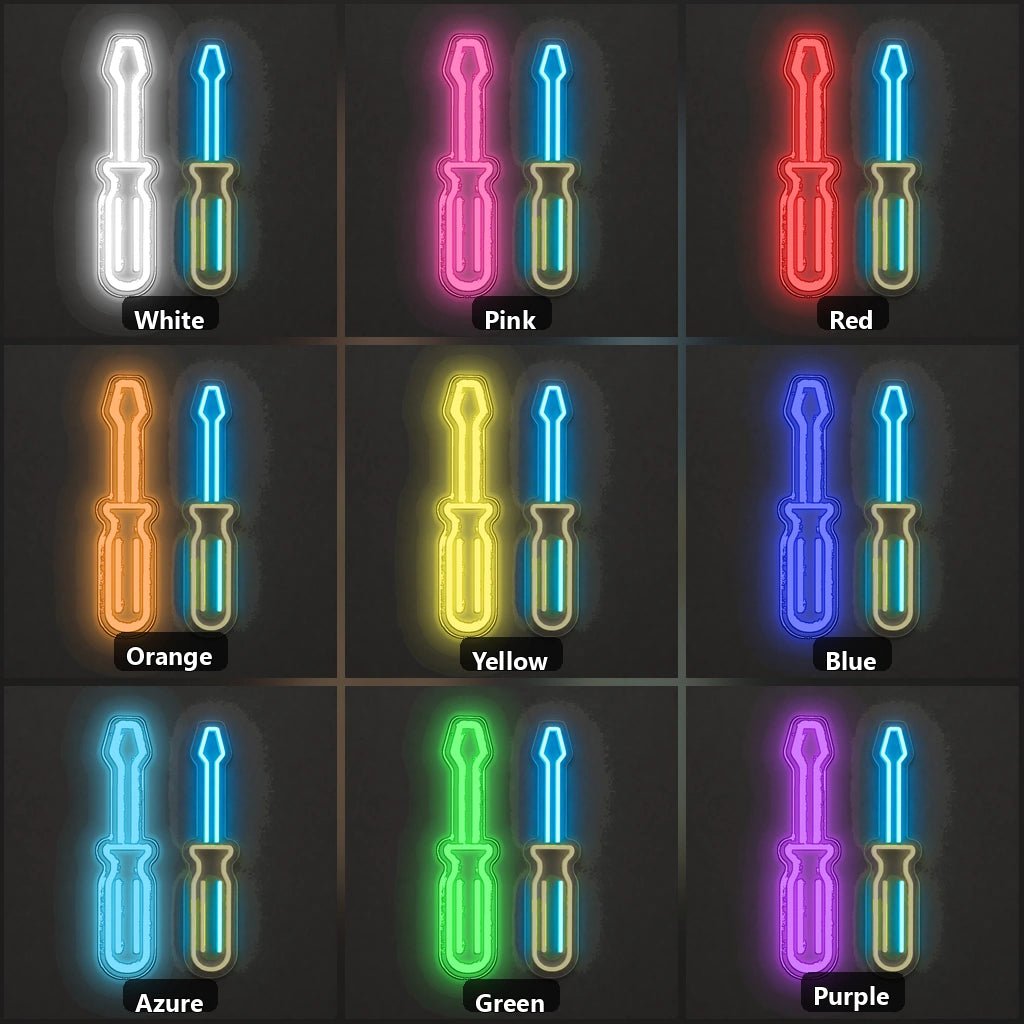 Hammer Screwdriver Vintage LED Neon Sign - Shineneon