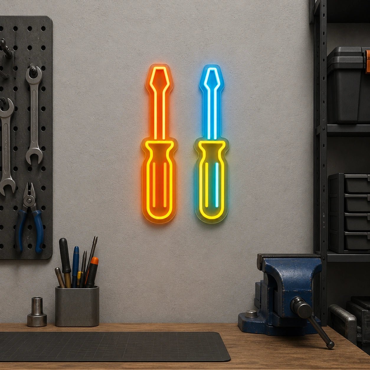 Hammer Screwdriver Vintage LED Neon Sign - Shineneon
