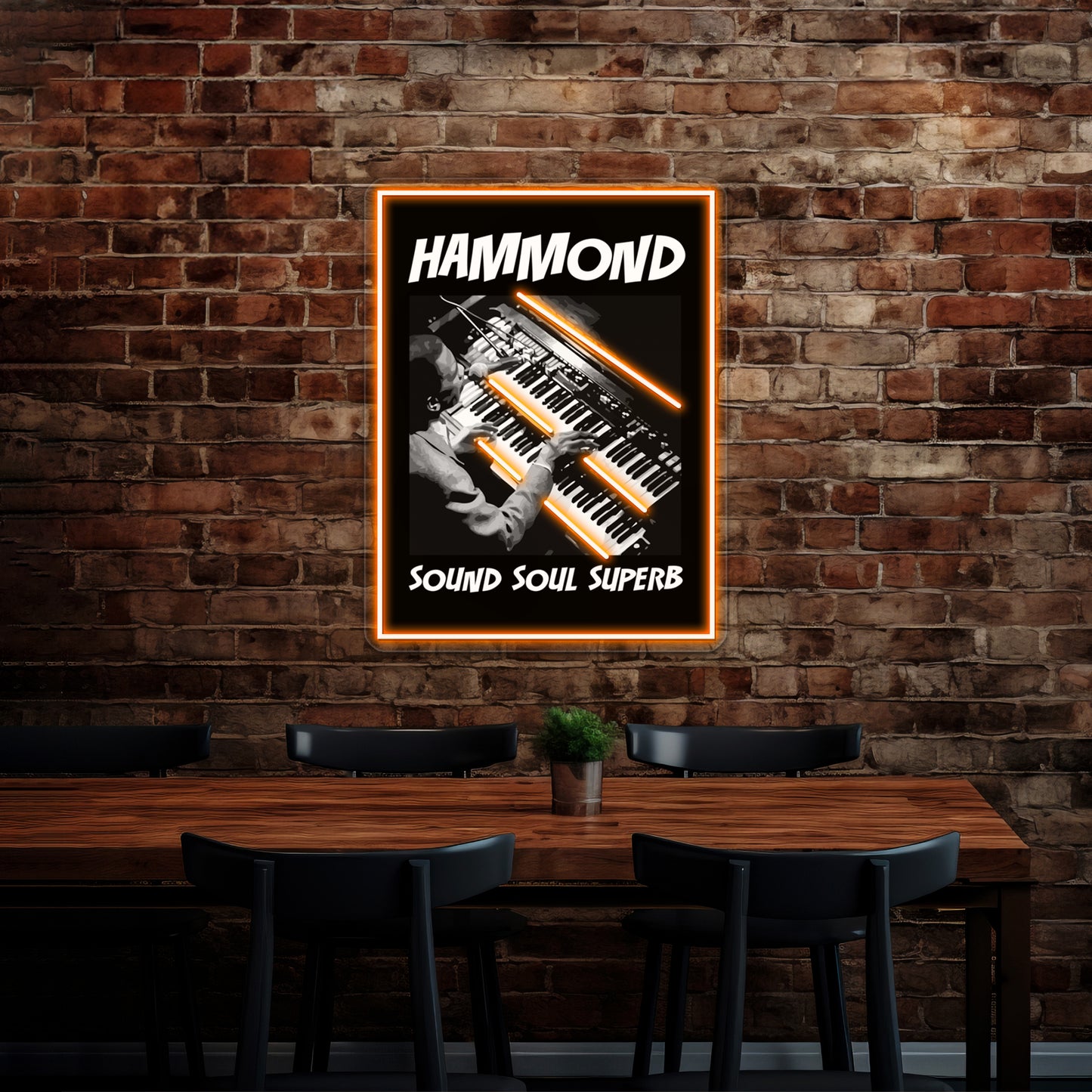 Hammond Sound Soul Superb Wall Artwork Neon Signs