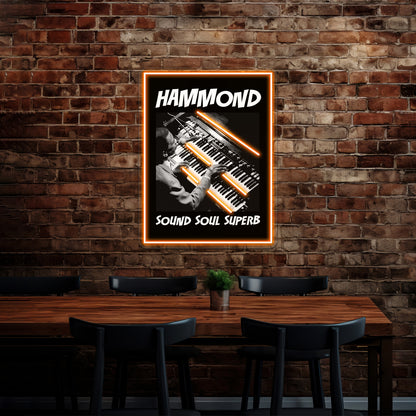 Hammond Sound Soul Superb Wall Artwork Neon Signs