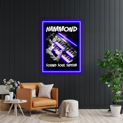 Hammond Sound Soul Superb Wall Artwork Neon Signs