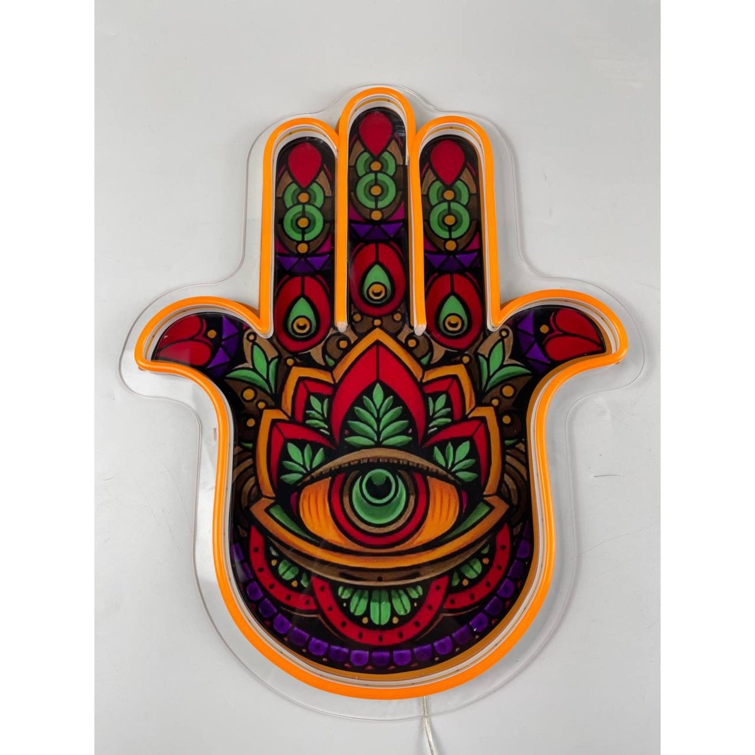 Hamsa Hand Decal Printed Led Neon Sign | Shineneon