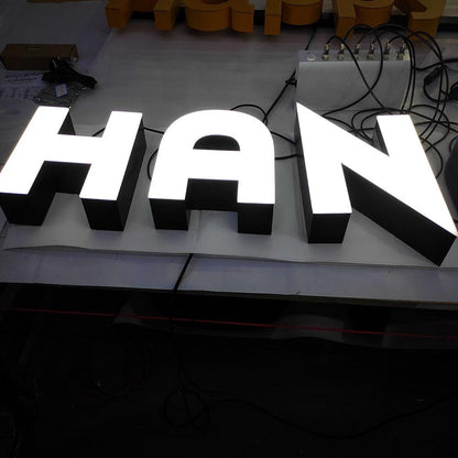 Han 3D Frontlit Letters Metal Led Sign