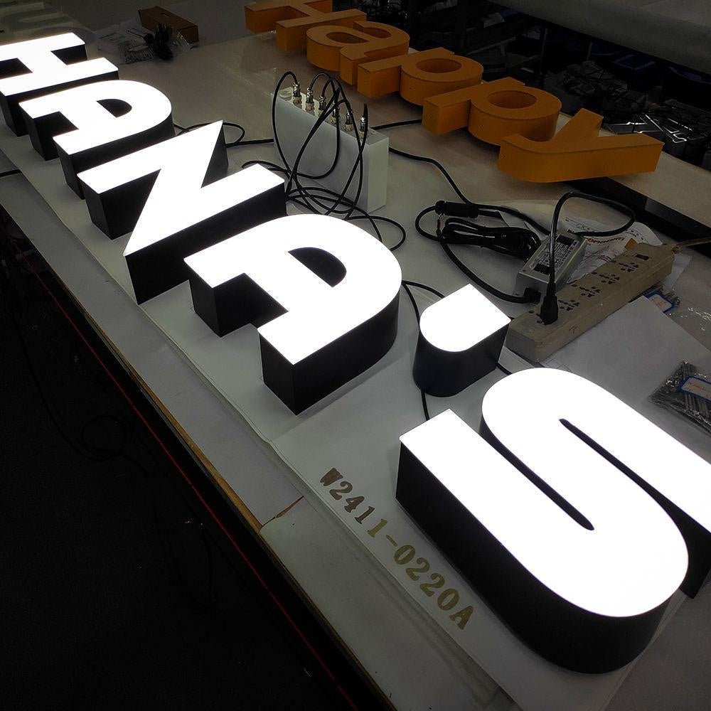Hanas 3D Frontlit Letters Metal Led Sign - Shineneon