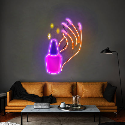 Hand Care Led Neon Sign Light Custom Led Signs