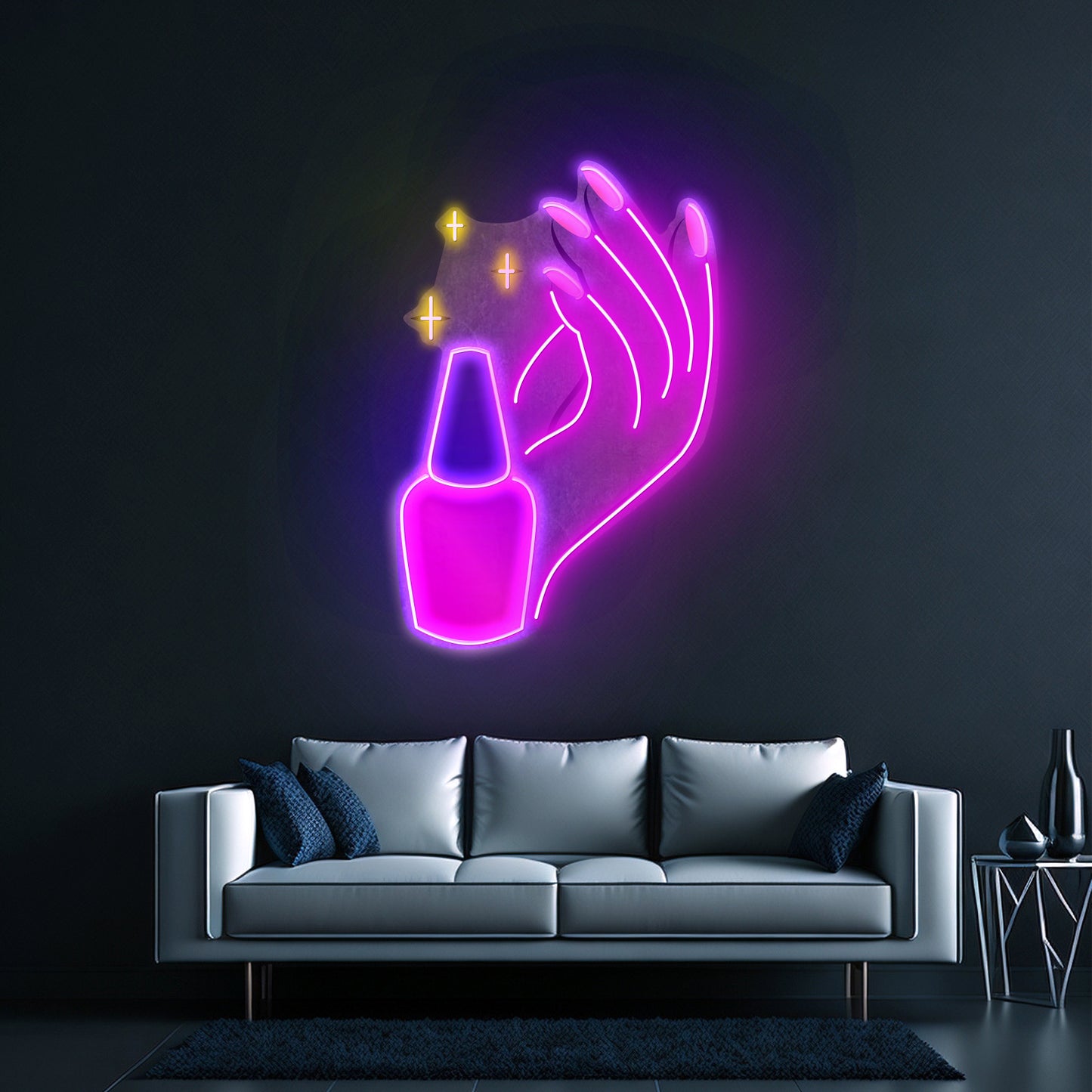 Hand Care Led Neon Sign Light Custom Led Signs