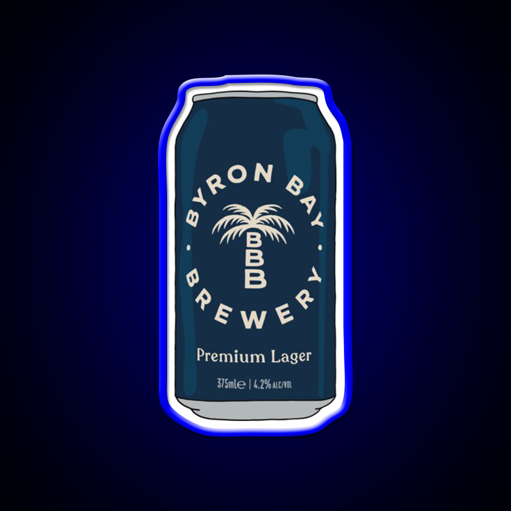 Hand Drawn Byron Bay Premium Can Beer Bar Decor Led Neon Sign Rgb Color - LED neon sign view 5