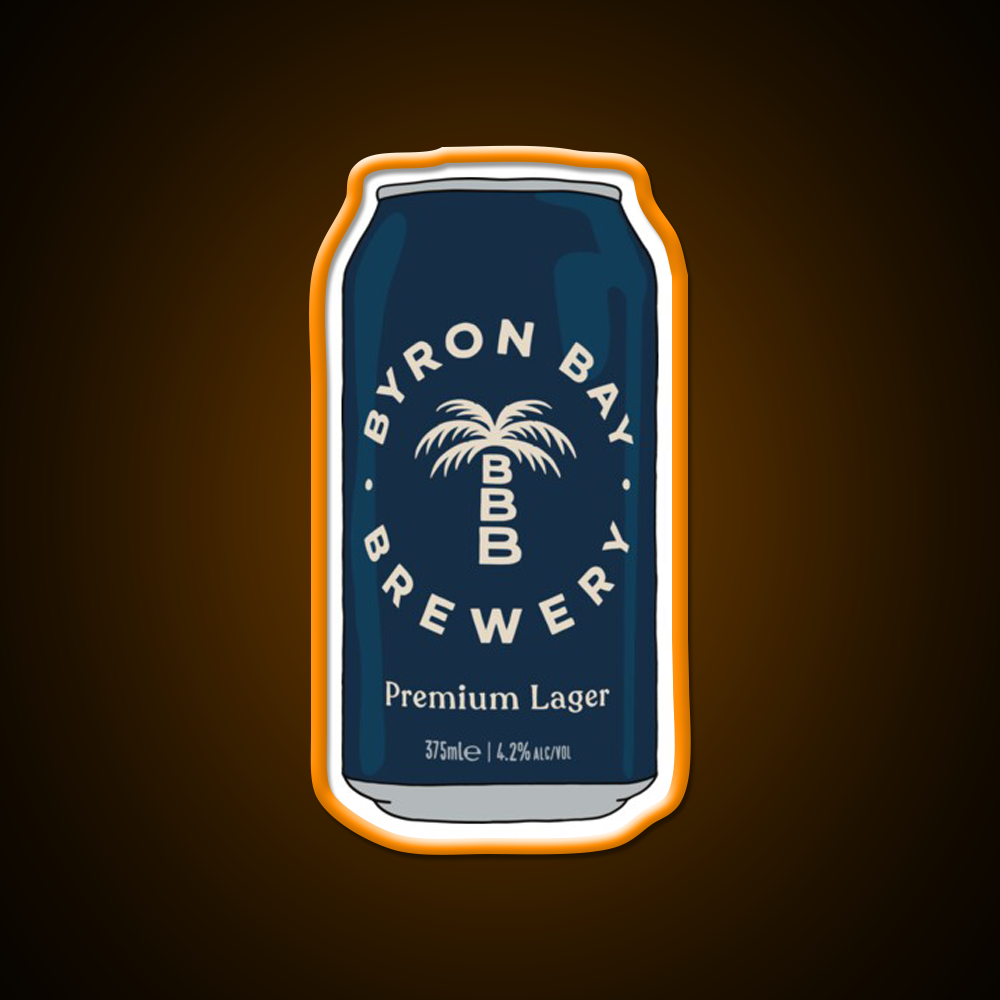 Hand Drawn Byron Bay Premium Can Beer Bar Decor Led Neon Sign Rgb Color - LED neon sign view 6