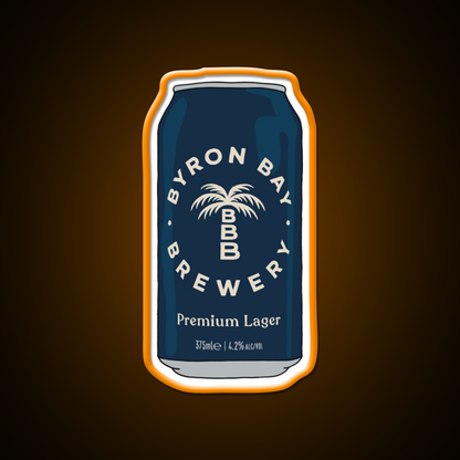 Hand Drawn Byron Bay Premium Can Beer Bar Decor Led Neon Sign Rgb Color - LED neon sign view 6