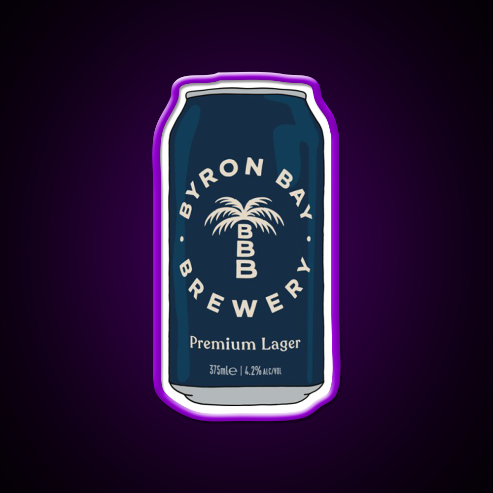 Hand Drawn Byron Bay Premium Can Beer Bar Decor Led Neon Sign Rgb Color - LED neon sign view 9