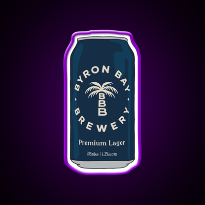 Hand Drawn Byron Bay Premium Can Beer Bar Decor Led Neon Sign Rgb Color - LED neon sign view 9