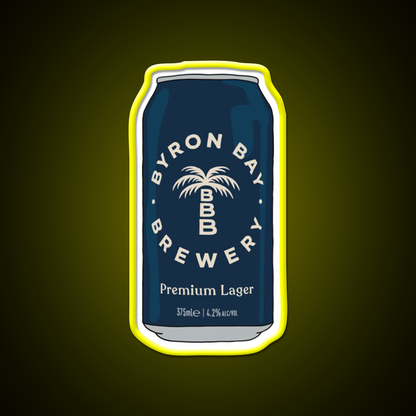 Hand Drawn Byron Bay Premium Can Beer Bar Decor Led Neon Sign Rgb Color - LED neon sign view 7