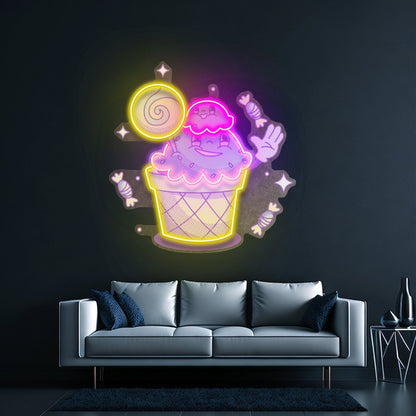 Hand Drawn Candy Led Neon Sign Light Custom Led Signs - Shineneon