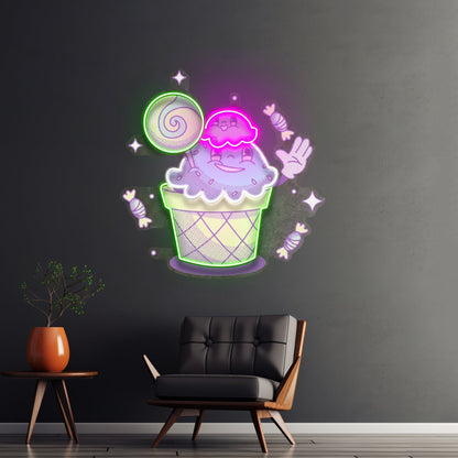 Hand Drawn Candy Led Neon Sign Light Custom Led Signs - Shineneon