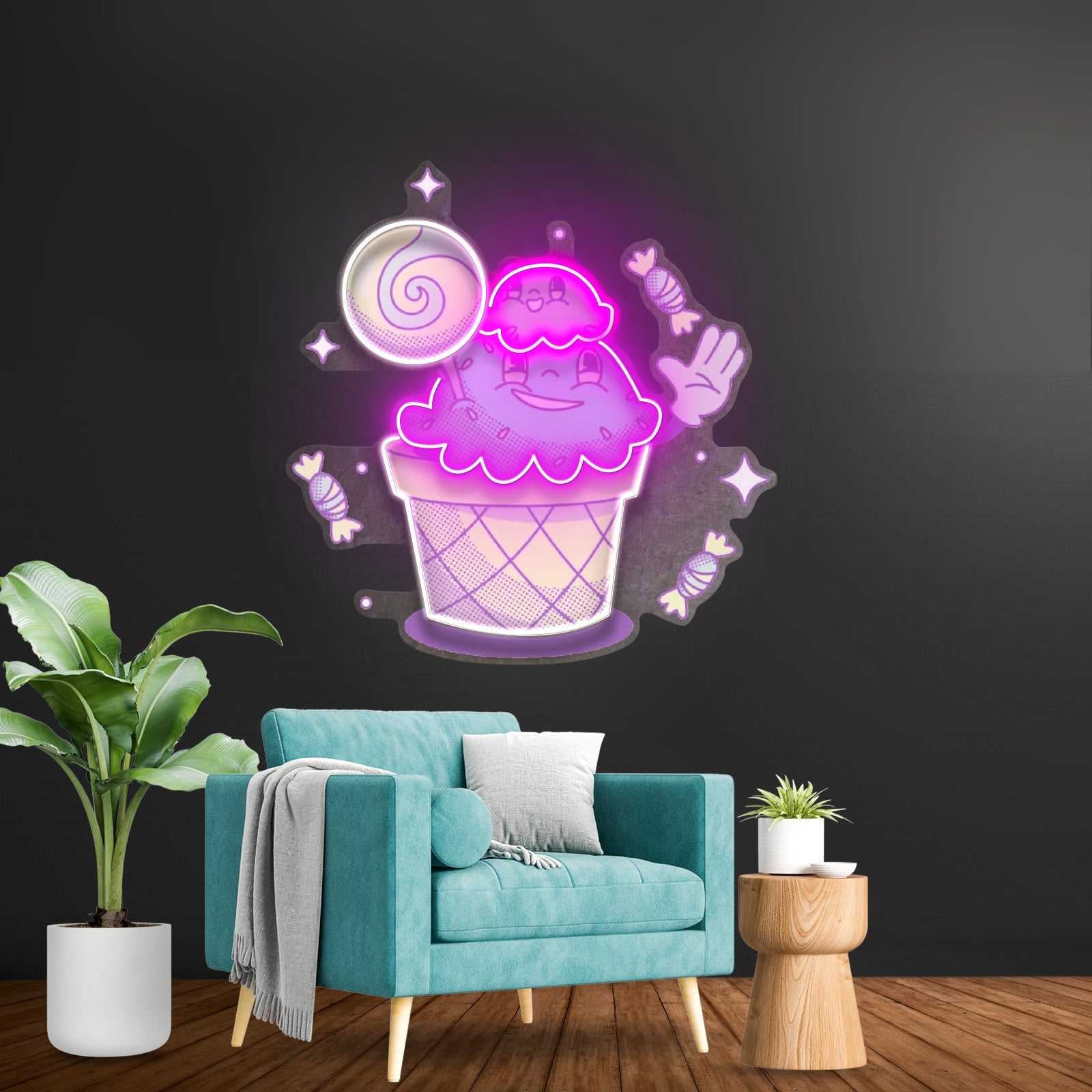 Hand Drawn Candy Led Neon Sign Light Custom Led Signs - Shineneon