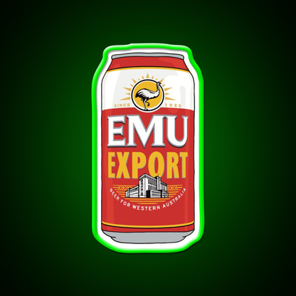 Hand Drawn Emu Export Can Beer Bar Decor Led Neon Sign Rgb Color - LED neon sign view 8