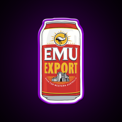 Hand Drawn Emu Export Can Beer Bar Decor Led Neon Sign Rgb Color - LED neon sign view 9