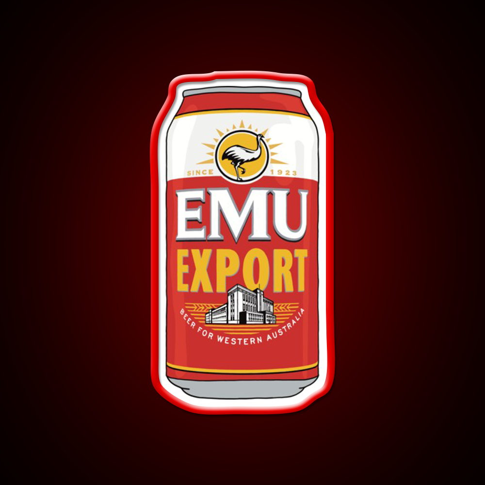 Hand Drawn Emu Export Can Beer Bar Decor Led Neon Sign Rgb Color - LED neon sign view 10