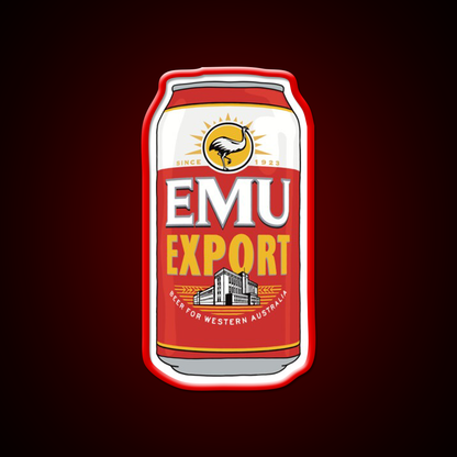 Hand Drawn Emu Export Can Beer Bar Decor Led Neon Sign Rgb Color - LED neon sign view 10
