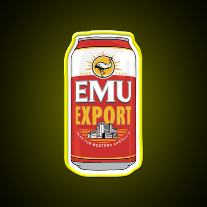 Hand Drawn Emu Export Can Beer Bar Decor Led Neon Sign Rgb Color - LED neon sign view 7