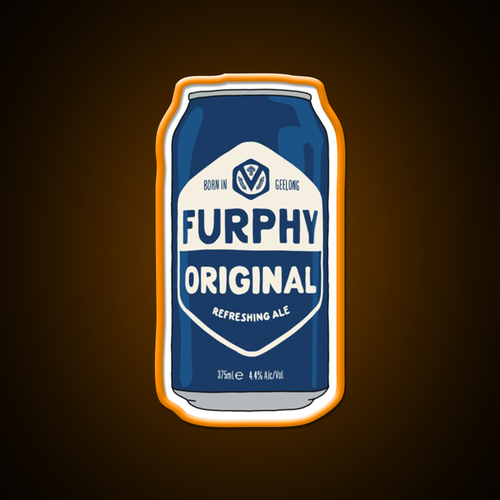Hand Drawn Furphy Original Can Beer Bar Decor Led Neon Sign Rgb Color - LED neon sign view 6