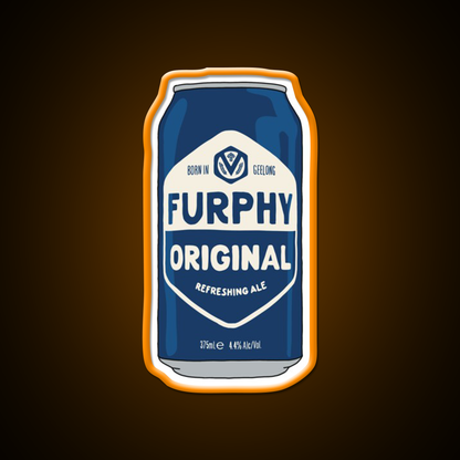Hand Drawn Furphy Original Can Beer Bar Decor Led Neon Sign Rgb Color - LED neon sign view 6