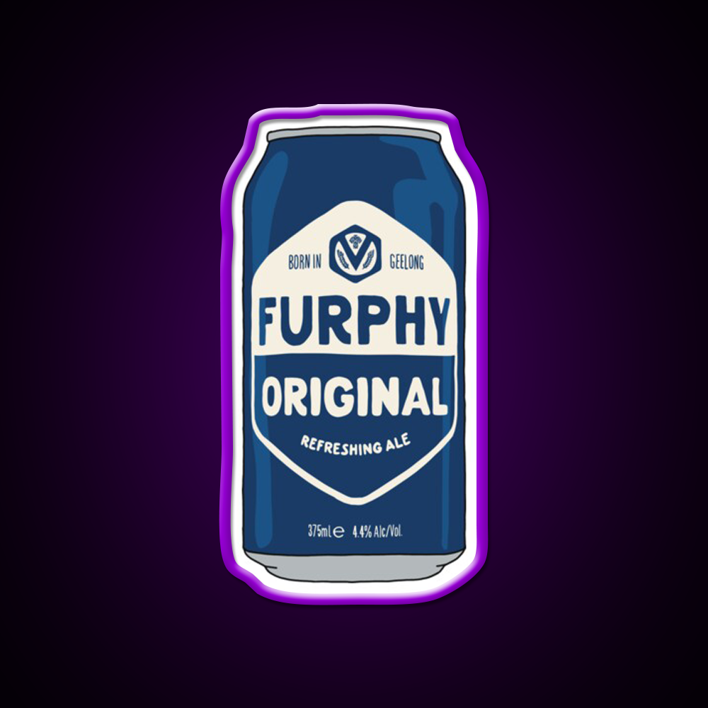 Hand Drawn Furphy Original Can Beer Bar Decor Led Neon Sign Rgb Color - LED neon sign view 9