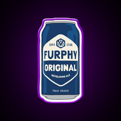 Hand Drawn Furphy Original Can Beer Bar Decor Led Neon Sign Rgb Color - LED neon sign view 9