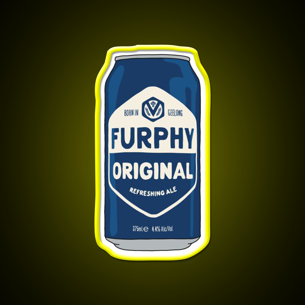 Hand Drawn Furphy Original Can Beer Bar Decor Led Neon Sign Rgb Color - LED neon sign view 7