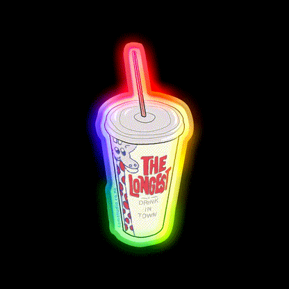 Hand Drawn New Zealand Milkshake Fast Food Led Neon Sign For Burger Place Rgb Color - LED neon sign close-up detail