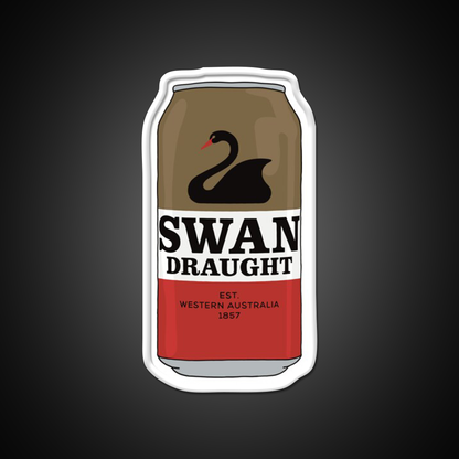 Hand Drawn Swan Draught Can Beer Bar Decor Led Neon Sign Rgb Color - LED neon sign view 11