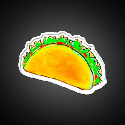 Hand Drawn Taco Led Neon Sign Mexican Food Sign Rgb Color - Shineneon