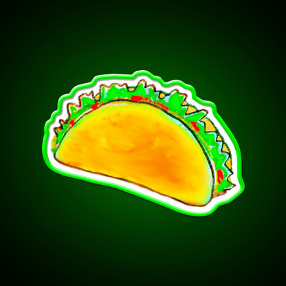 Hand Drawn Taco Led Neon Sign Mexican Food Sign Rgb Color - Shineneon