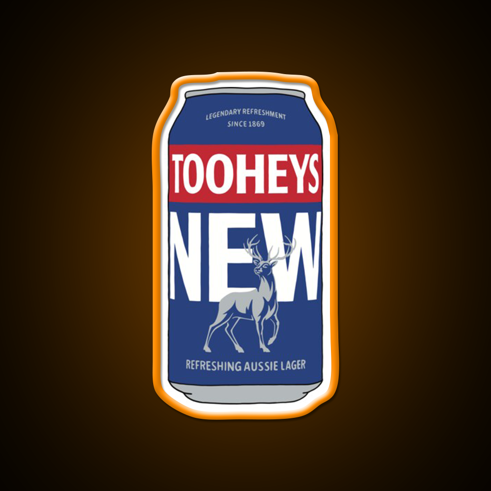 Hand Drawn Tooheys New 2023 Can Beer Bar Decor Led Neon Sign Rgb Color - LED neon sign view 6
