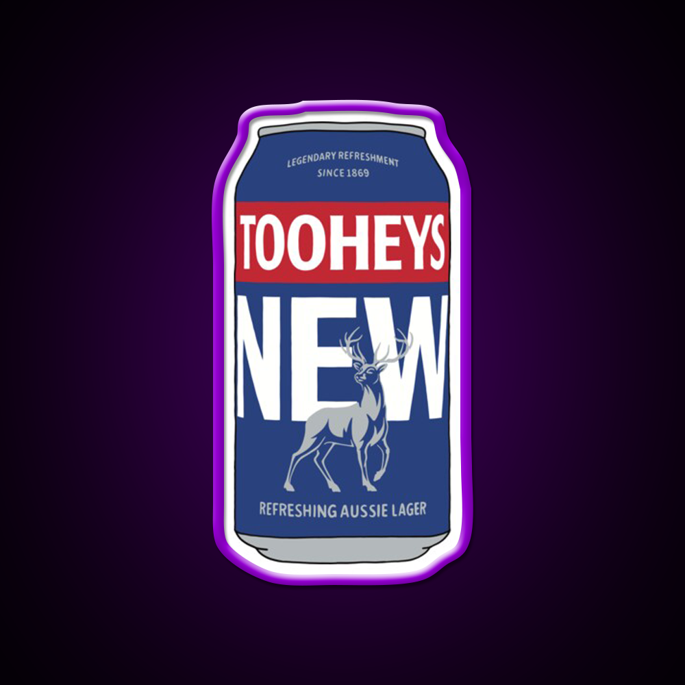 Hand Drawn Tooheys New 2023 Can Beer Bar Decor Led Neon Sign Rgb Color - LED neon sign view 9