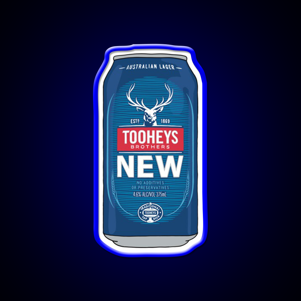 Hand Drawn Tooheys New Can Beer Bar Decor Led Neon Sign Rgb Color - LED neon sign view 5