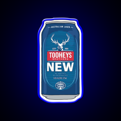 Hand Drawn Tooheys New Can Beer Bar Decor Led Neon Sign Rgb Color - LED neon sign view 5
