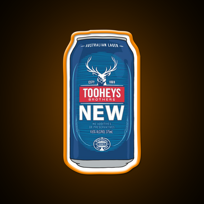 Hand Drawn Tooheys New Can Beer Bar Decor Led Neon Sign Rgb Color - LED neon sign view 6
