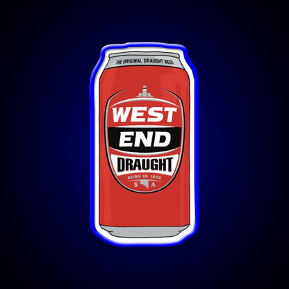 Hand Drawn West End Draught Can Beer Bar Decor Led Neon Sign Rgb Color - LED neon sign view 5