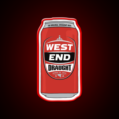 Hand Drawn West End Draught Can Beer Bar Decor Led Neon Sign Rgb Color - LED neon sign view 10