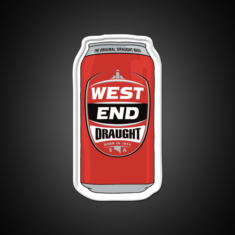 Hand Drawn West End Draught Can Beer Bar Decor Led Neon Sign Rgb Color - LED neon sign view 11