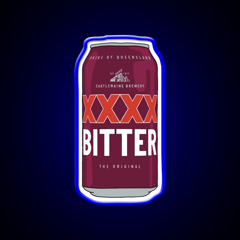 Hand Drawn Xxxx Bitter Can Beer Bar Decor Led Neon Sign Rgb Color - LED neon sign view 5