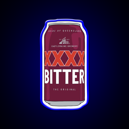 Hand Drawn Xxxx Bitter Can Beer Bar Decor Led Neon Sign Rgb Color - LED neon sign view 5