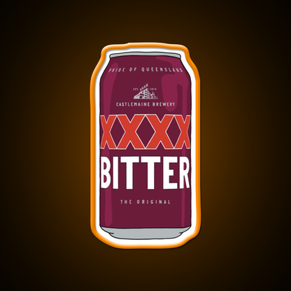Hand Drawn Xxxx Bitter Can Beer Bar Decor Led Neon Sign Rgb Color - LED neon sign view 6