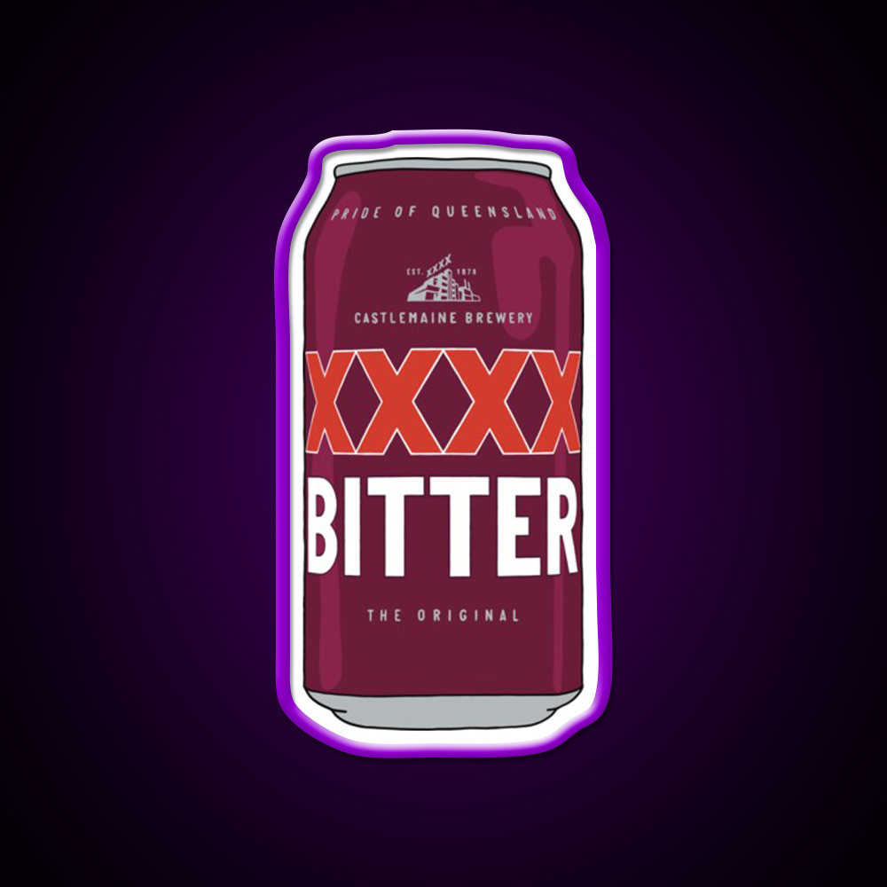 Hand Drawn Xxxx Bitter Can Beer Bar Decor Led Neon Sign Rgb Color - LED neon sign view 9