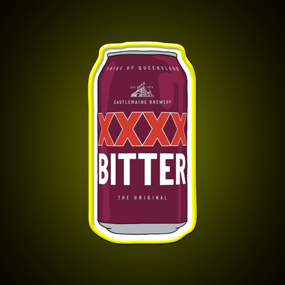 Hand Drawn Xxxx Bitter Can Beer Bar Decor Led Neon Sign Rgb Color - LED neon sign view 7