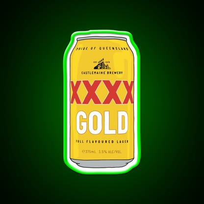 Hand Drawn Xxxx Gold Can Beer Bar Decor Led Neon Sign Rgb Color - LED neon sign view 8