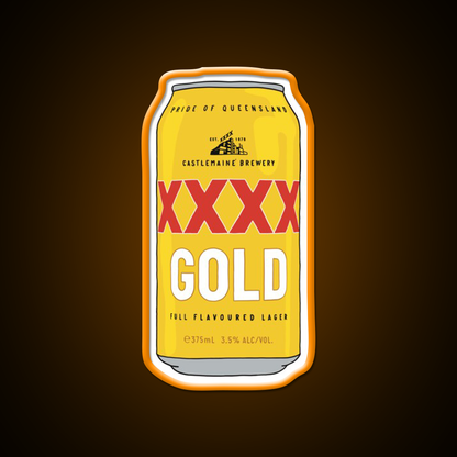 Hand Drawn Xxxx Gold Can Beer Bar Decor Led Neon Sign Rgb Color - LED neon sign view 6