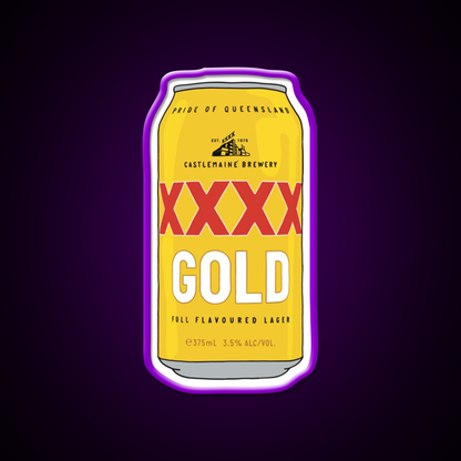 Hand Drawn Xxxx Gold Can Beer Bar Decor Led Neon Sign Rgb Color - LED neon sign view 9