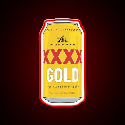 Hand Drawn Xxxx Gold Can Beer Bar Decor Led Neon Sign Rgb Color - LED neon sign view 10